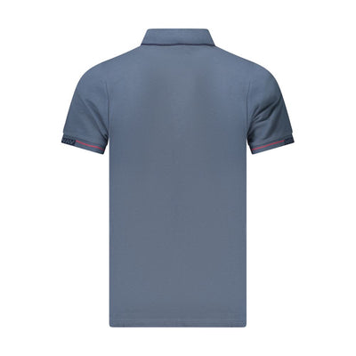 Norway 1963 Blaues Baumwoll-Poloshirt für Männer