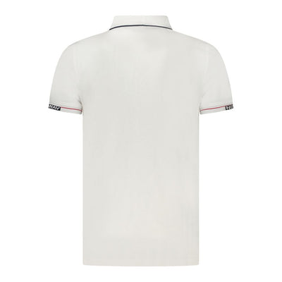 Norway 1963 Weißes Baumwoll-Poloshirt für Männer