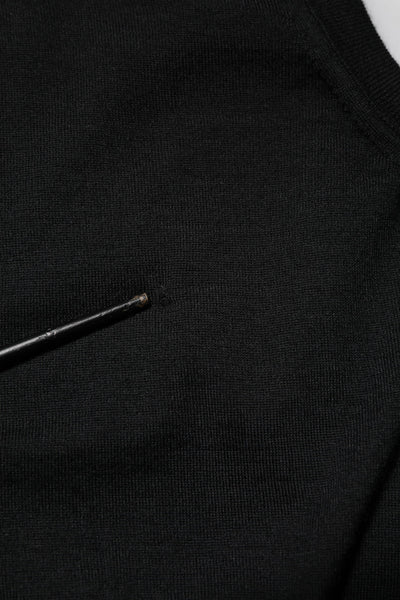 Dolce & Gabbana Schwarzes ärmelloses Tank-T-Shirt aus Kaschmir für Frauen