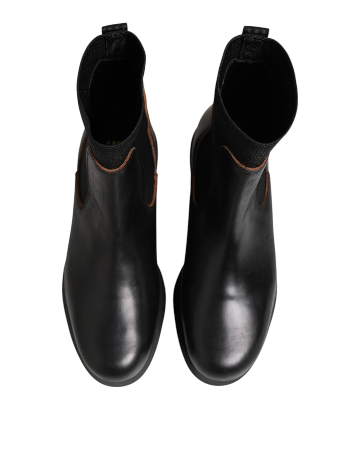 Sacai Schwarze Chelsea Leder Pull On Damen Ankle Boots Schuhe