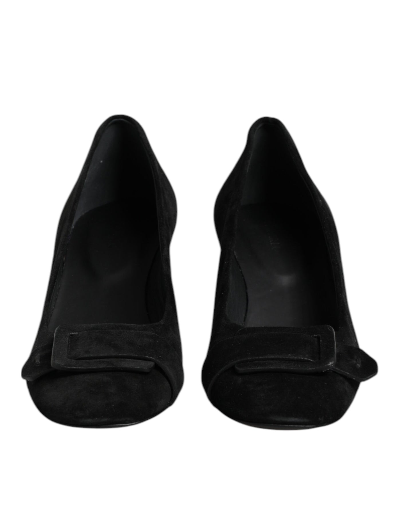 DEL CARLO Schwarz Wildleder Slip On High Heels Pumpe Schuhe