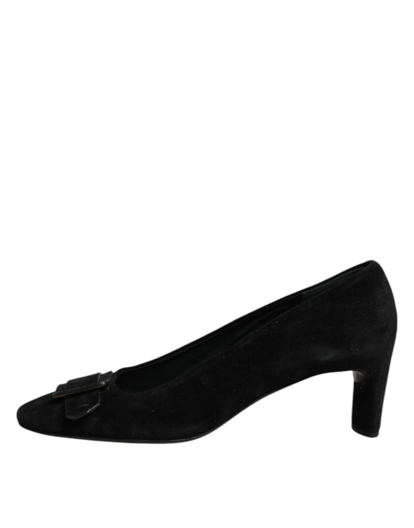 DEL CARLO Schwarz Wildleder Slip On High Heels Pumpe Schuhe