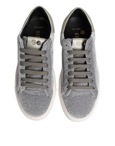 HIDE & JACK Graue Wildleder Schnürschuhe Schuhe