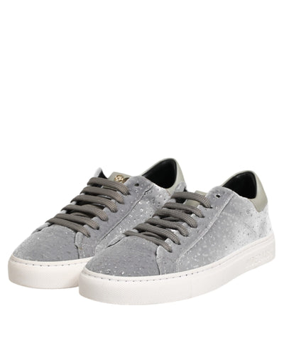 HIDE & JACK Graue Wildleder Schnürschuhe Schuhe