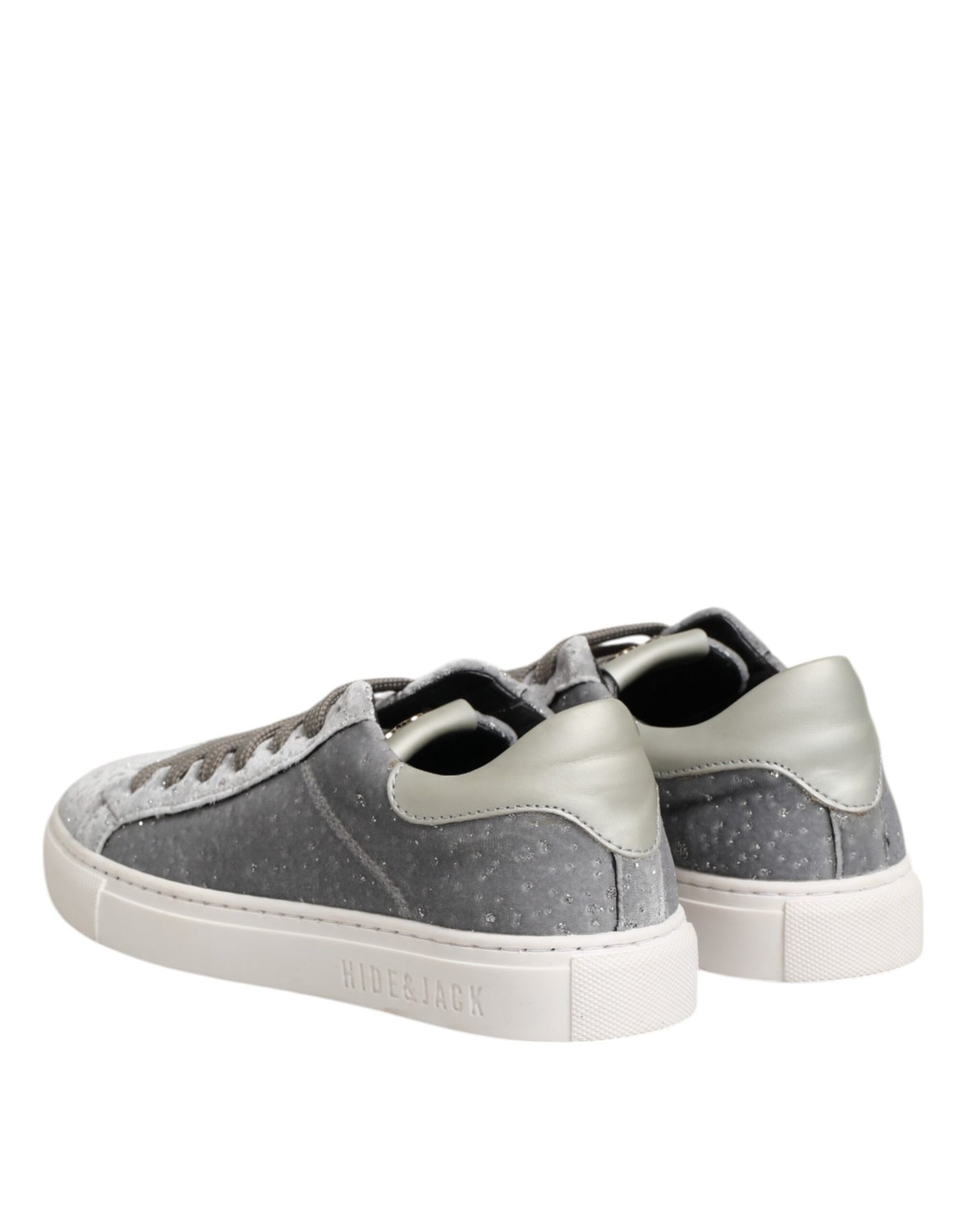 HIDE & JACK Graue Wildleder Schnürschuhe Schuhe