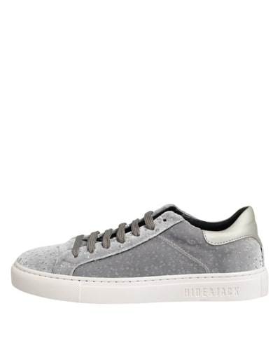 HIDE & JACK Graue Wildleder Schnürschuhe Schuhe