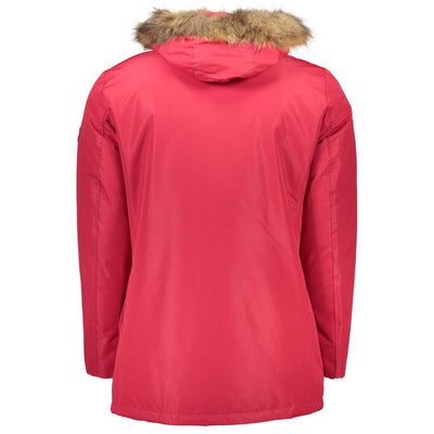 Roberto Cavalli Rote Polyester-Jacke