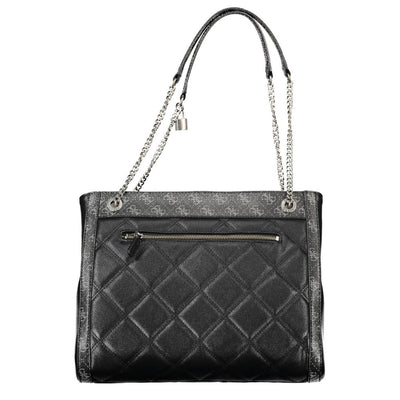 Guess Jeans Schwarze Polyethylen-Handtasche