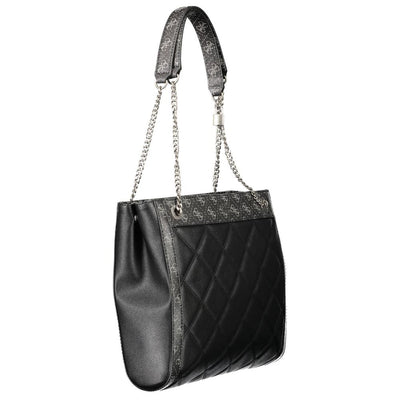 Guess Jeans Schwarze Polyethylen-Handtasche