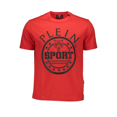 Plein Sport T-Shirt aus roter Baumwolle