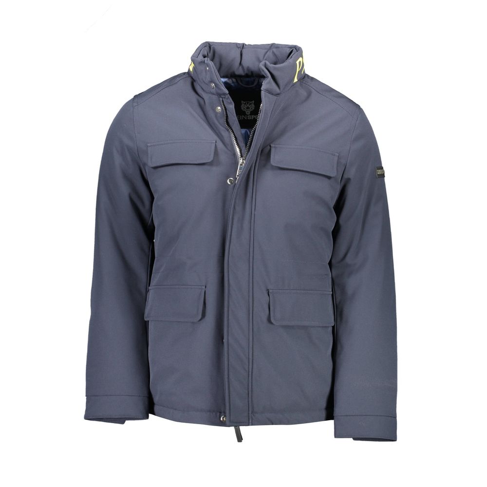 Plein Sport Blaue Polyester-Jacke