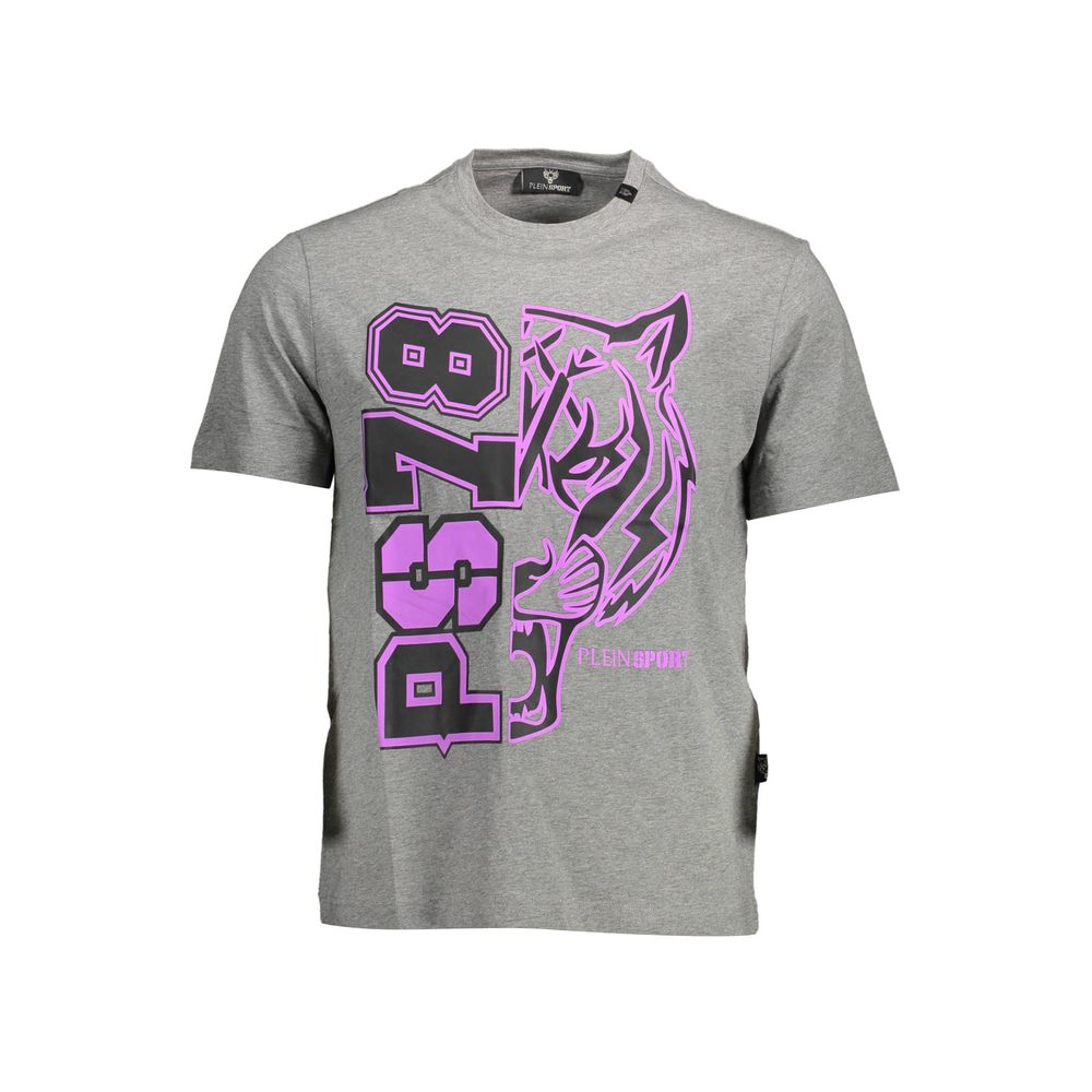Plein Sport T-Shirt aus grauer Baumwolle