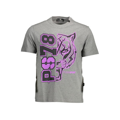 Plein Sport T-Shirt aus grauer Baumwolle