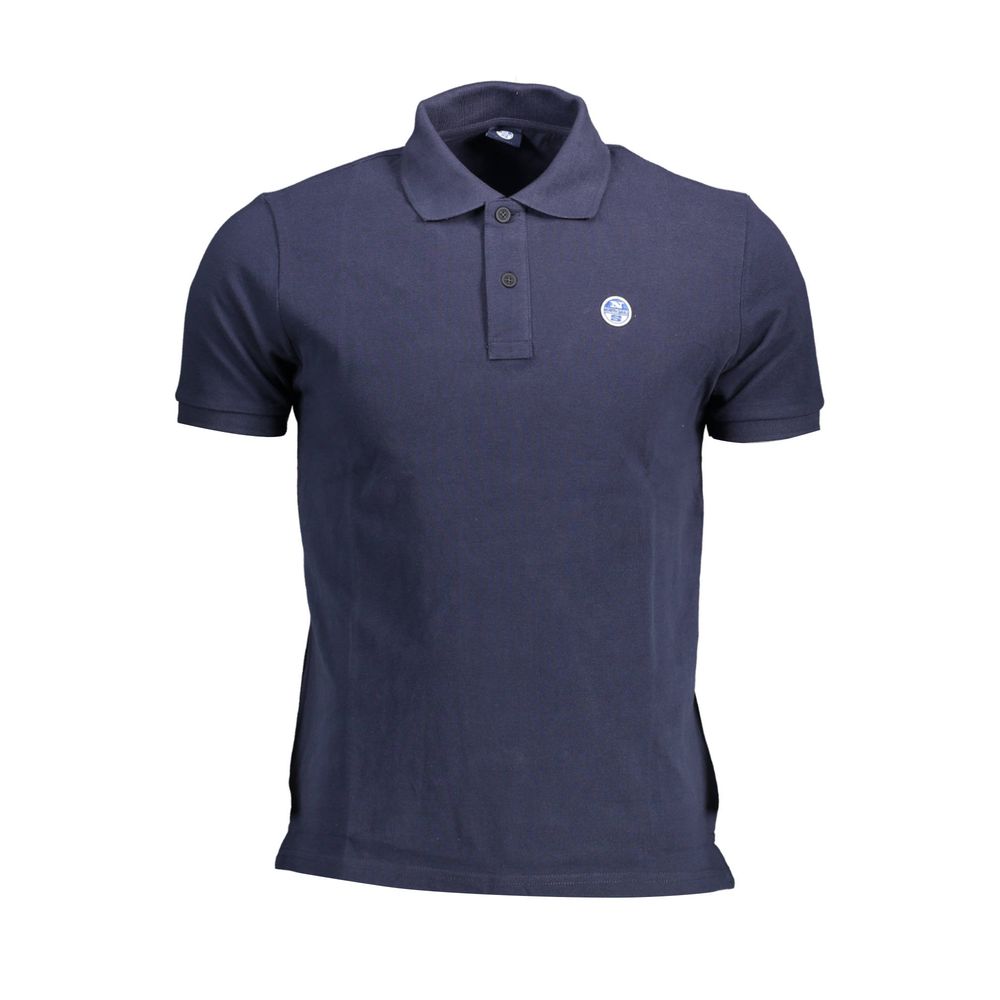 North Sails Blaues Baumwoll-Poloshirt