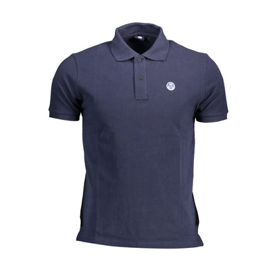 North Sails Blaues Baumwoll-Poloshirt