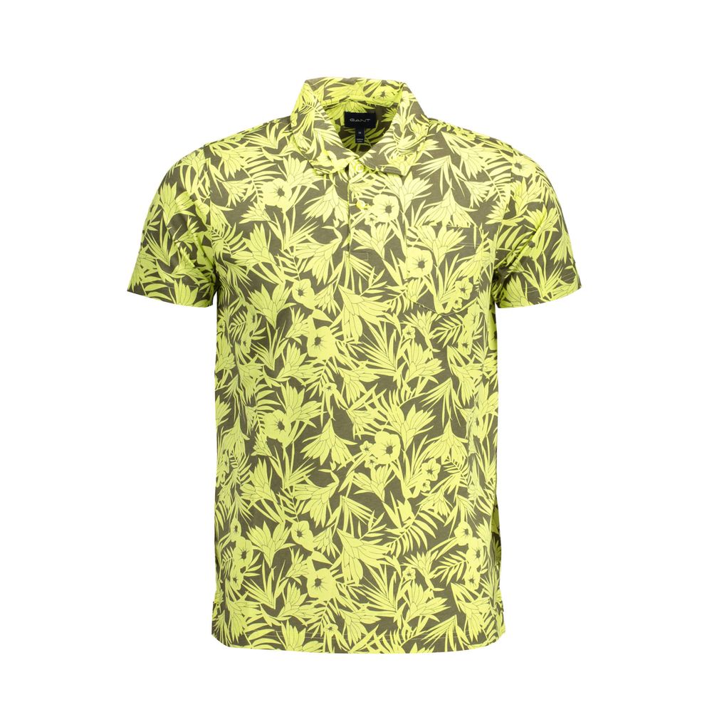 Gant Gelbes Baumwoll-Poloshirt