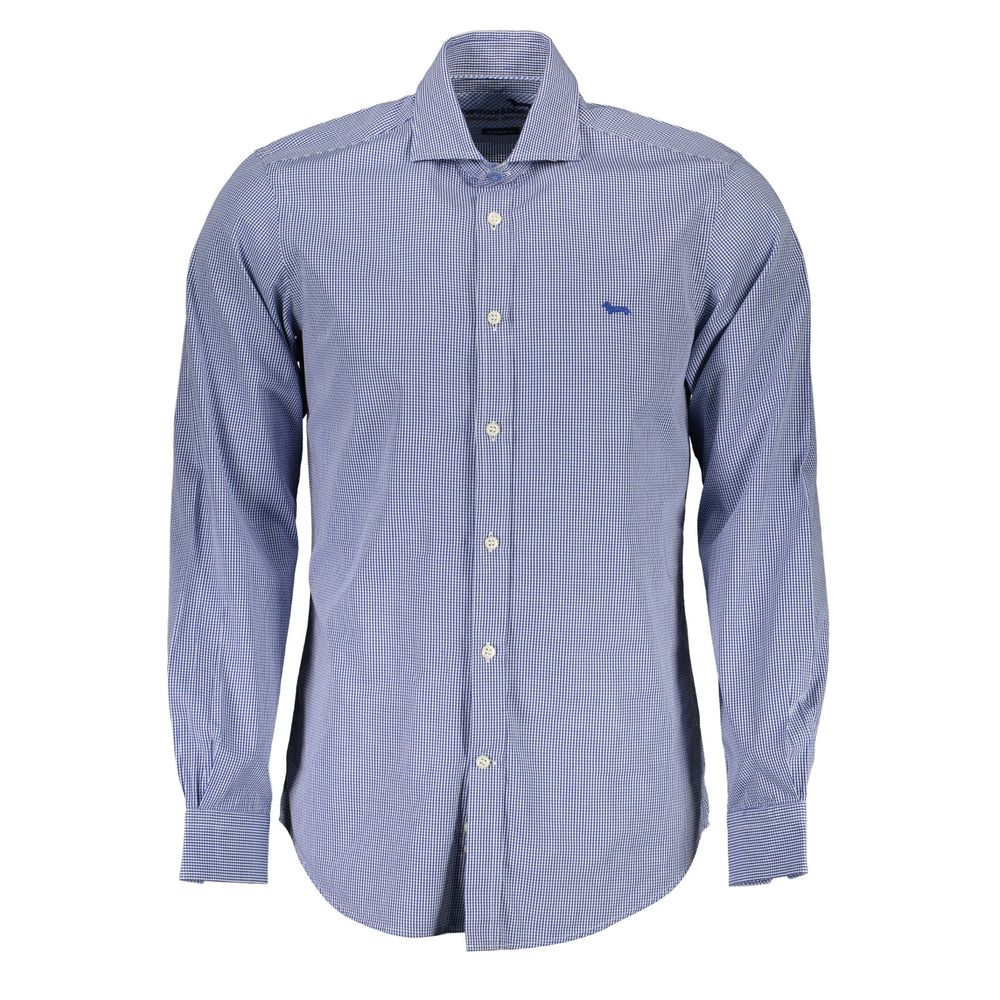 Harmont & Blaine Blaues Baumwollhemd