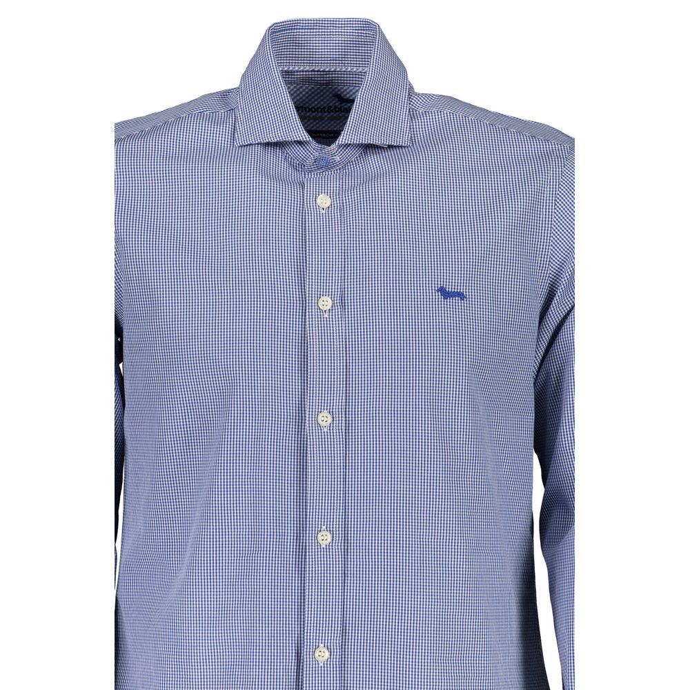 Harmont & Blaine Blaues Baumwollhemd
