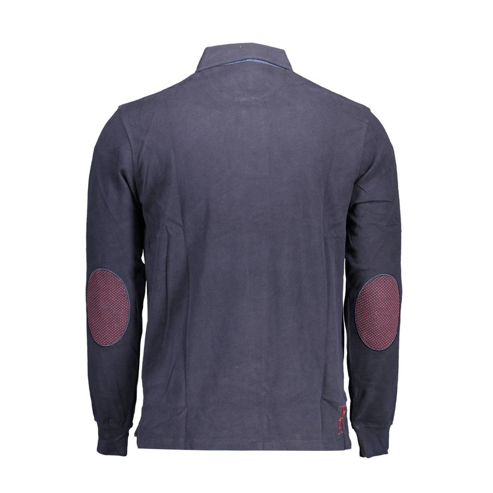 U.S. POLO ASSN. Blaues Baumwoll-Poloshirt