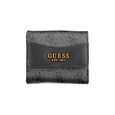 Guess Jeans Schwarzes Portemonnaie aus Polyethylen