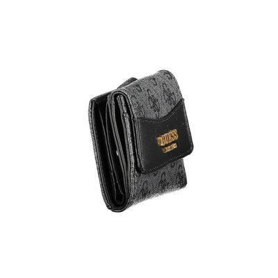 Guess Jeans Schwarzes Portemonnaie aus Polyethylen