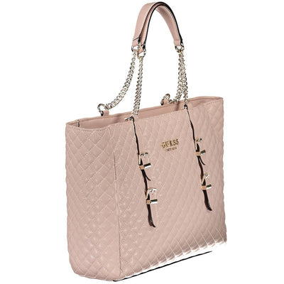 Guess Jeans Rosa Polyethylen-Handtasche