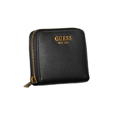 Guess Jeans Schwarzes Portemonnaie aus Polyethylen