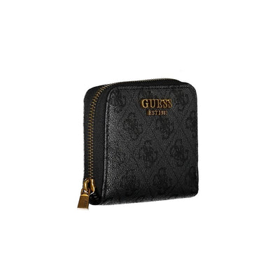 Guess Jeans Schwarzes Portemonnaie aus Polyethylen