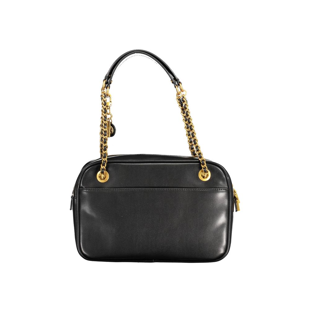 Guess Jeans Schwarze Polyethylen-Handtasche