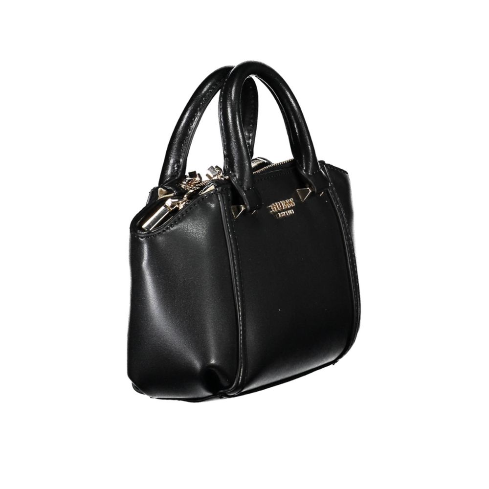 Guess Jeans Schwarze Polyethylen-Handtasche