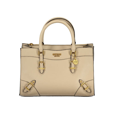 Guess Jeans Beige Polyethylen Handtasche
