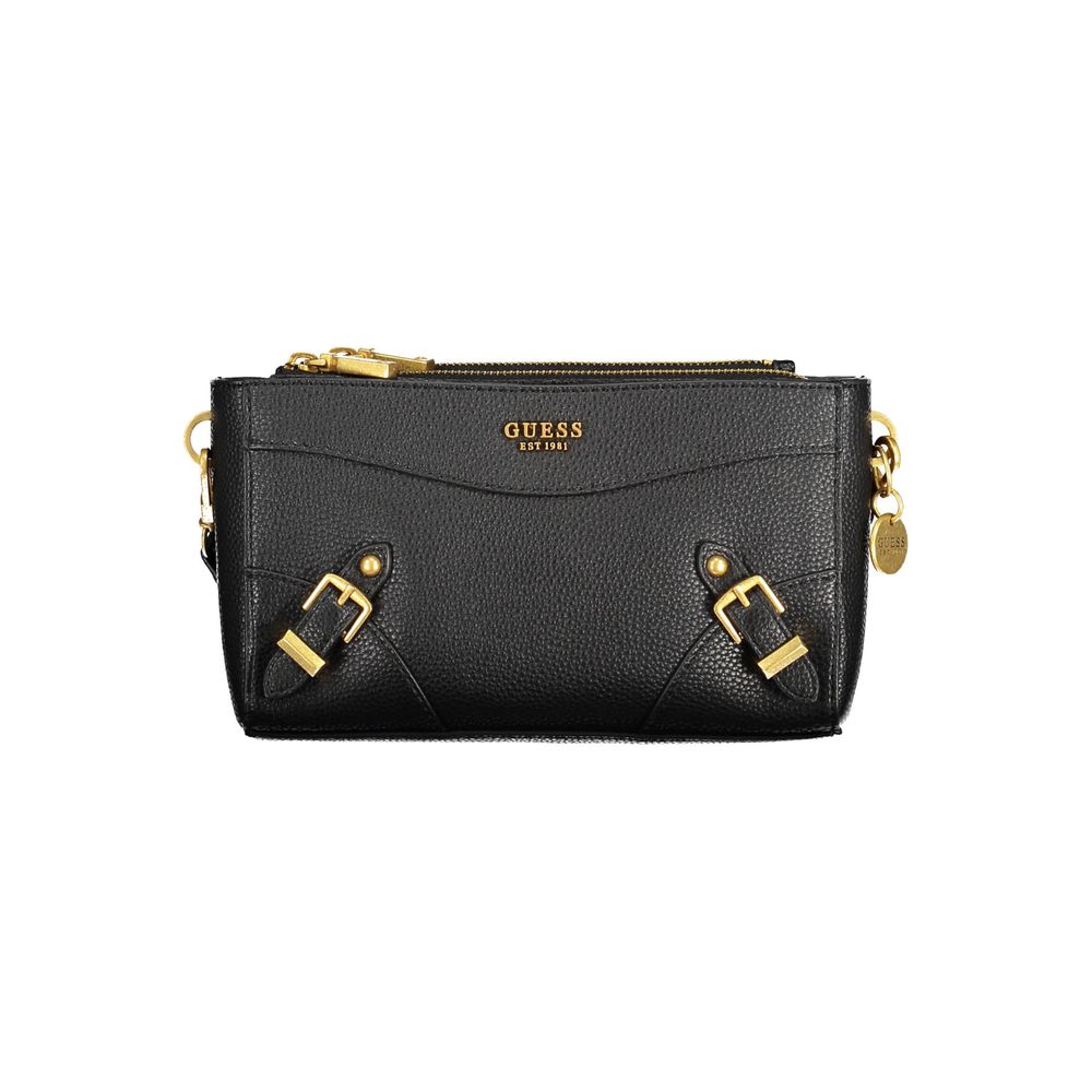 Guess Jeans Schwarze Polyethylen-Handtasche