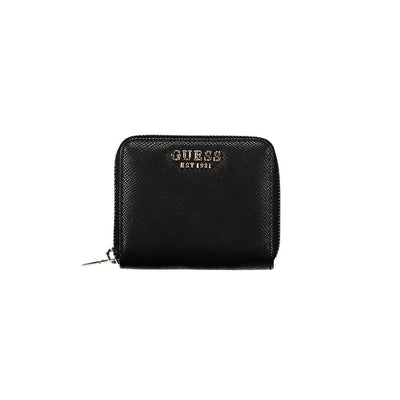 Guess Jeans Schwarzes Portemonnaie aus Polyethylen