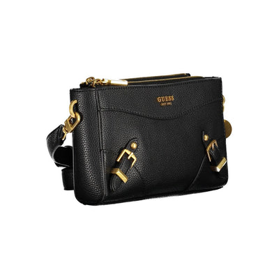 Guess Jeans Schwarze Polyethylen-Handtasche