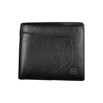 Piquadro Schwarzes Leder Portemonnaie