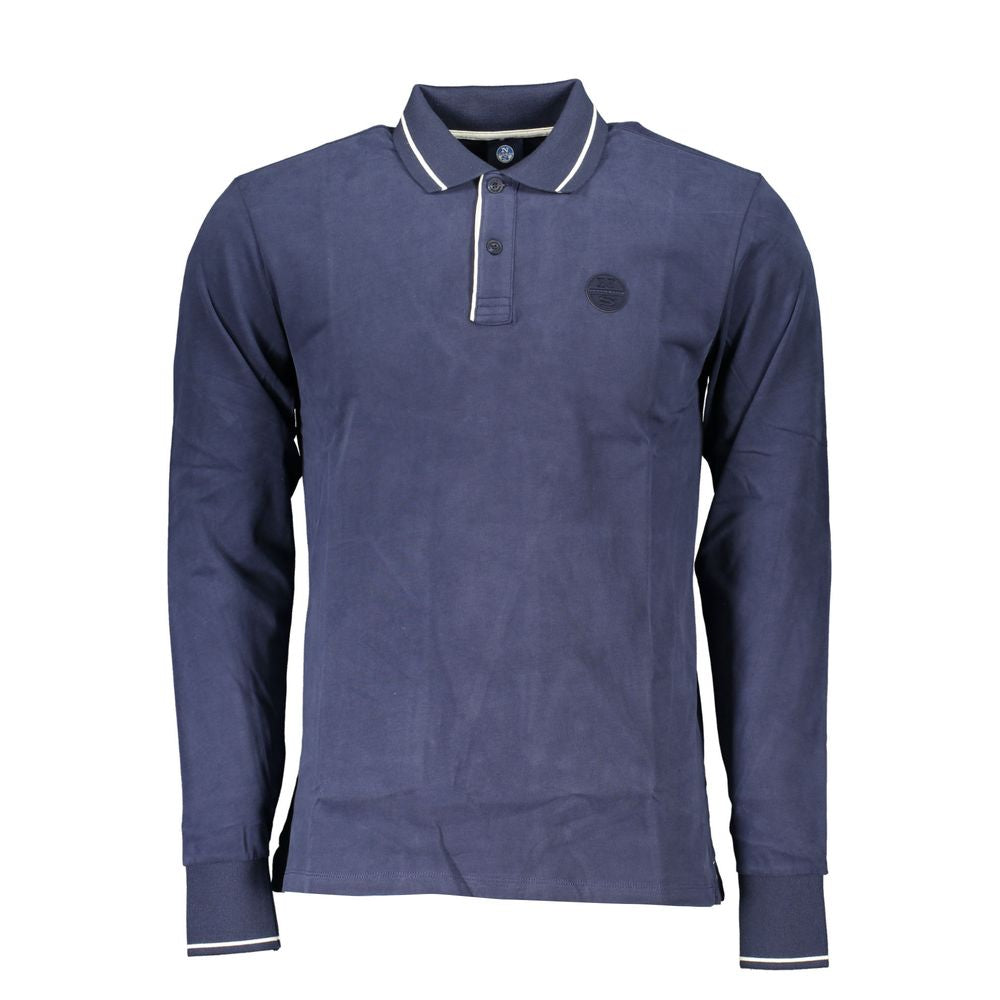 North Sails Blaues Baumwoll-Poloshirt