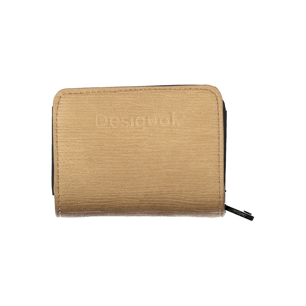Desigual Portemonnaie aus braunem Polyethylen