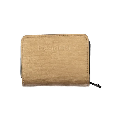 Desigual Portemonnaie aus braunem Polyethylen