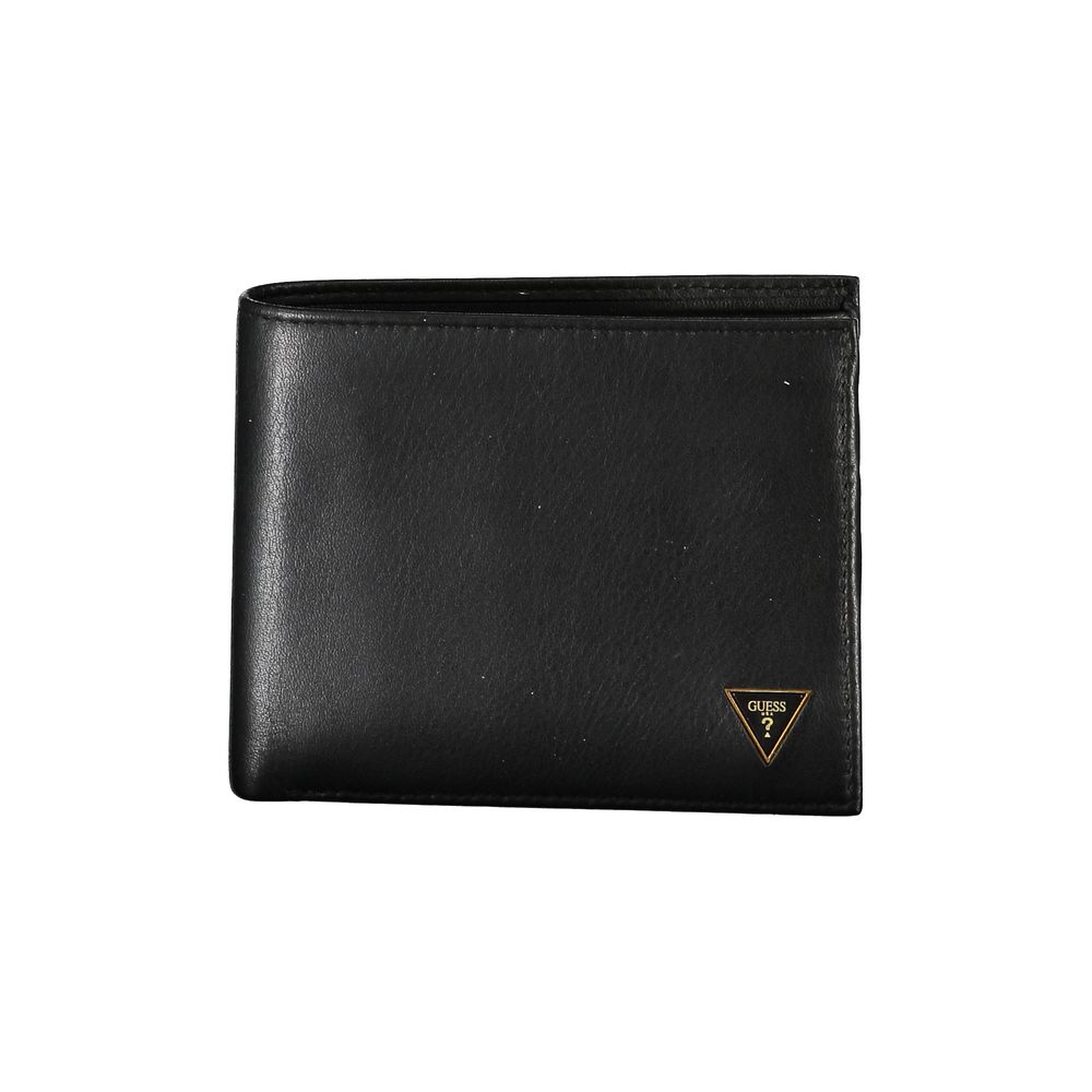 Guess Jeans Schwarzes Leder Portemonnaie