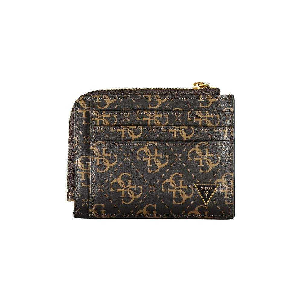 Guess Jeans Braunes Leder Portemonnaie