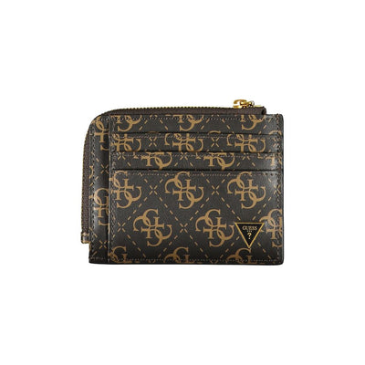 Guess Jeans Braunes Leder Portemonnaie