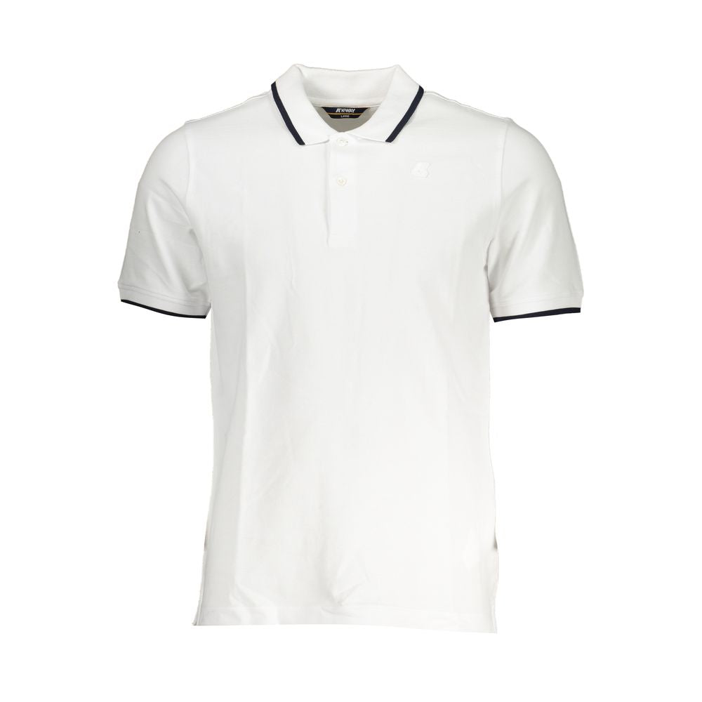 K-WAY Weißes Baumwoll-Poloshirt
