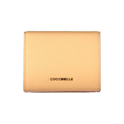 Coccinelle Orangefarbene Ledergeldbörse