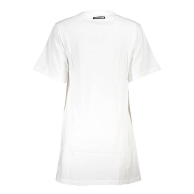 Cavalli Class Weißes Baumwollkleid