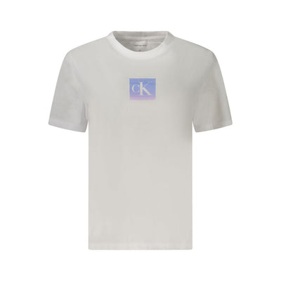 Calvin Klein Weiße Baumwoll-Oberteile &amp