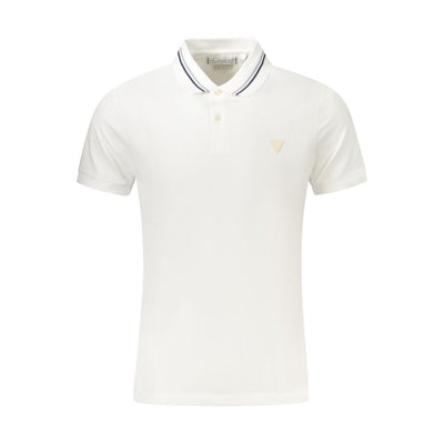 Guess Jeans Weißes Baumwoll-Poloshirt