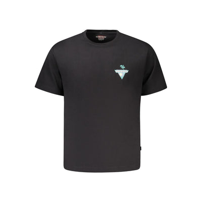 Guess Jeans Schwarzes T-Shirt aus Baumwolle
