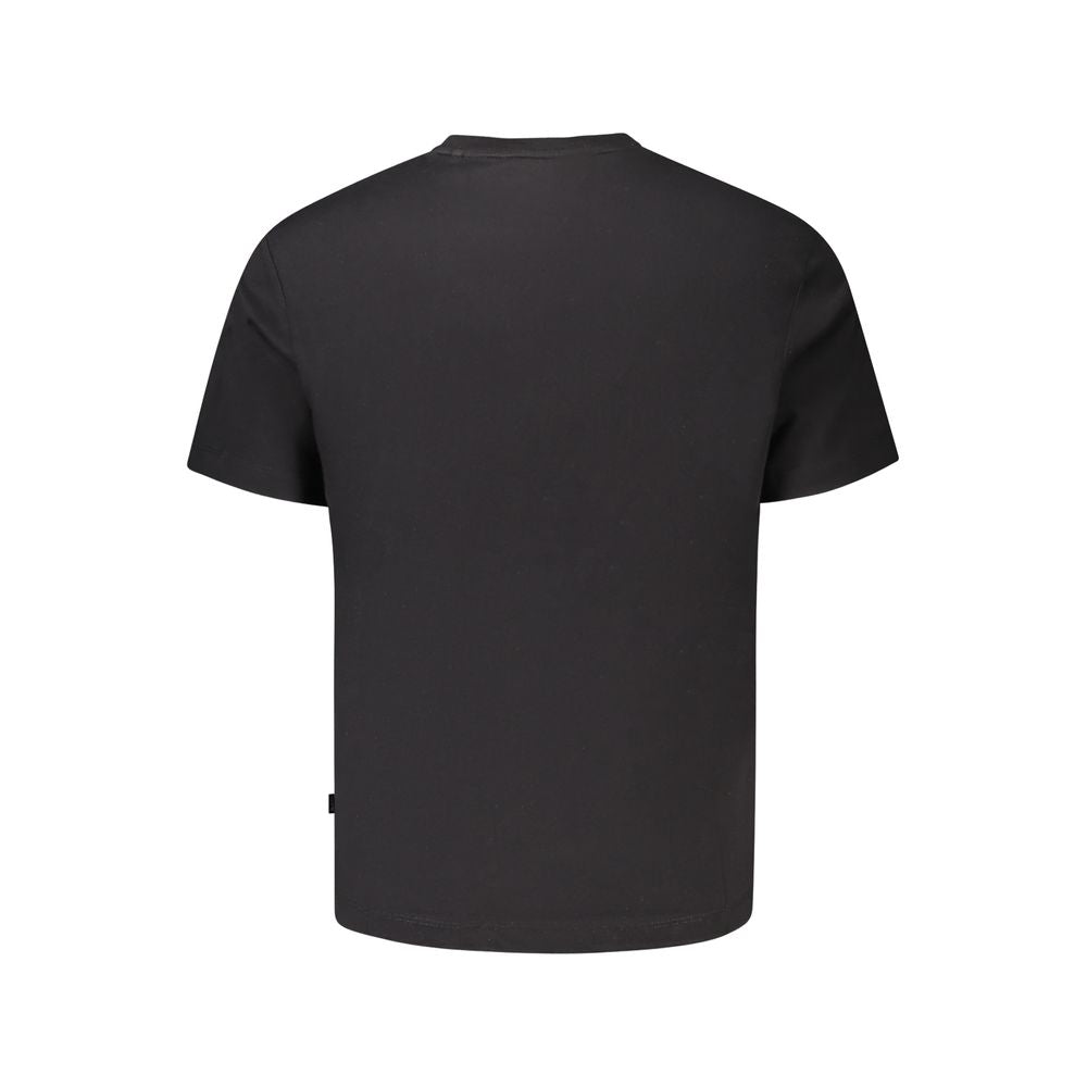 Guess Jeans Schwarzes T-Shirt aus Baumwolle