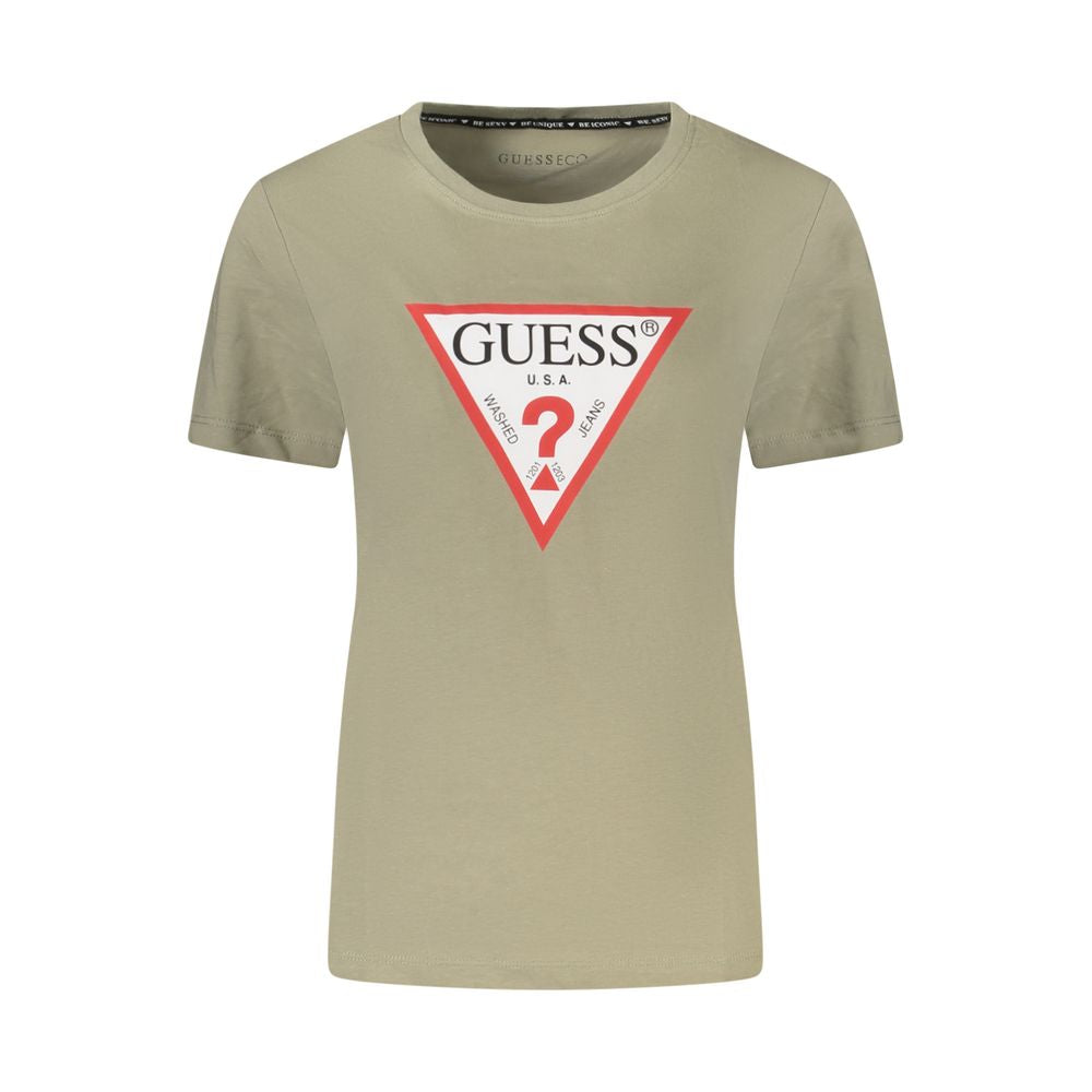 Guess Jeans Grüne Baumwoll-Oberteile &amp
