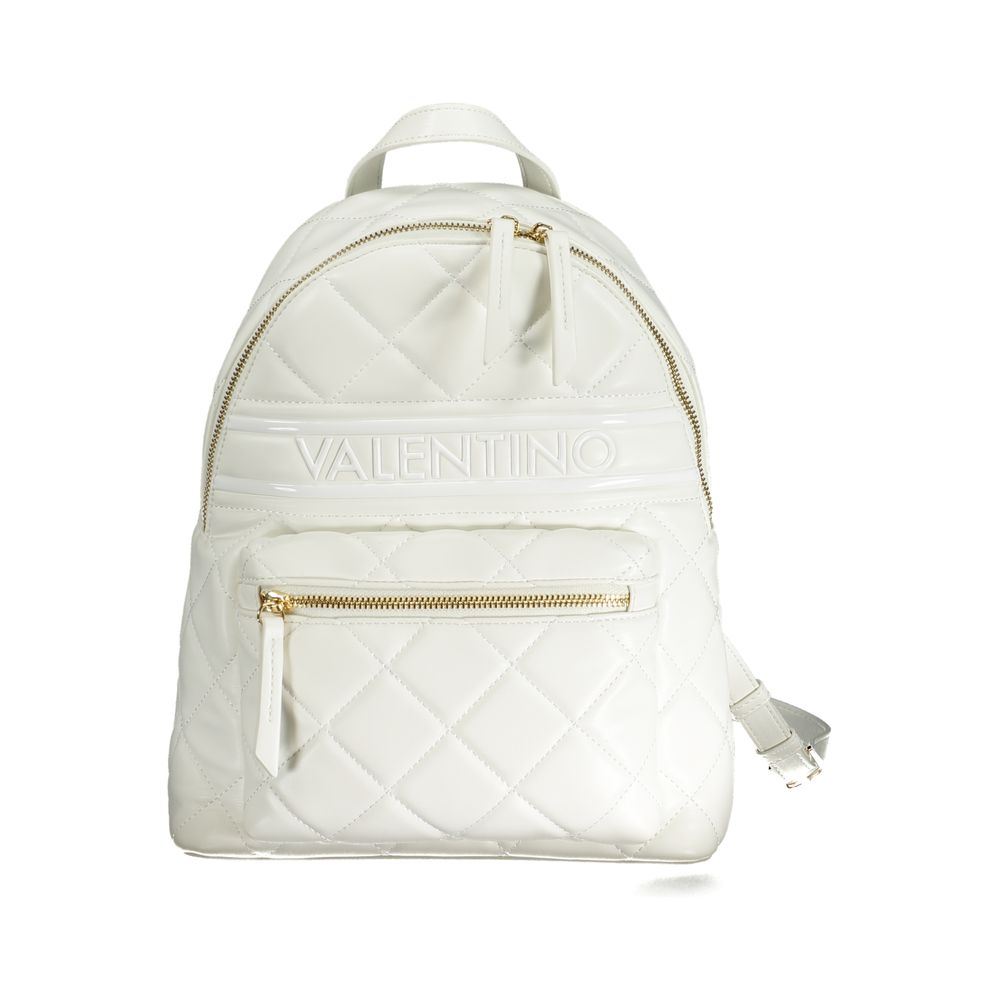 Mario Valentino Weißer Polyethylen-Rucksack